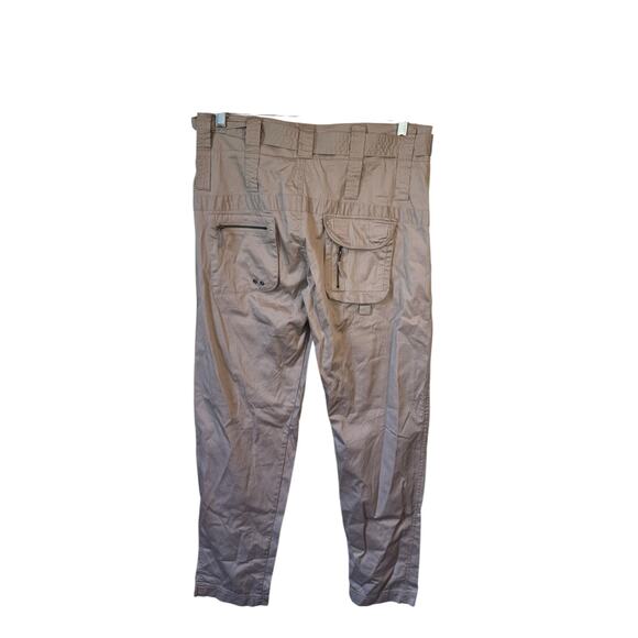 JOHNNY WAS NWT Pete & Greta Tyla Belted Cargo Pants Khaki Size 4 Cotton Blend - Picture 6 of 11